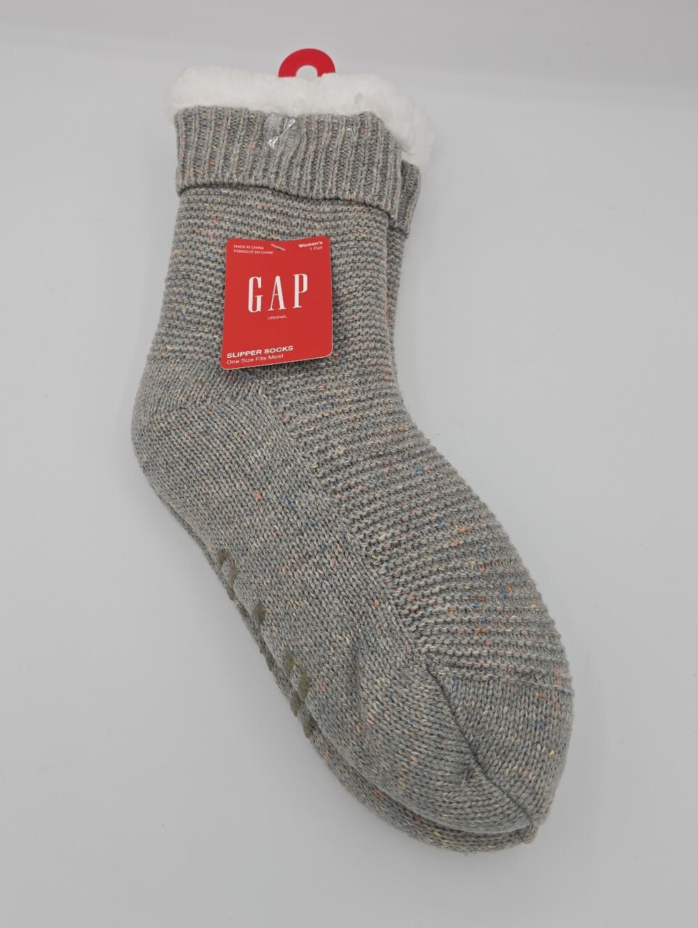 GAP - (NWT) (OSFM) Wool Blend Sherpa Lined Slipper Socks Cozy Cabin